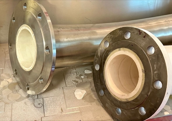 Op maat gemaakte roestvrij staal-koolstofstaal-keramische beklede pijp/elleboog voor verschillende industrieën