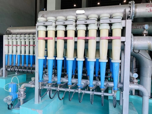 Centrifugalreiniger met lage consistentie voor papiermachines gemaakt van maagdelijke pulp