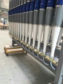 Centricleaner met een hoge en lage consistentie voor het gieten van het proces van de vervaardiging van gerecycled papier